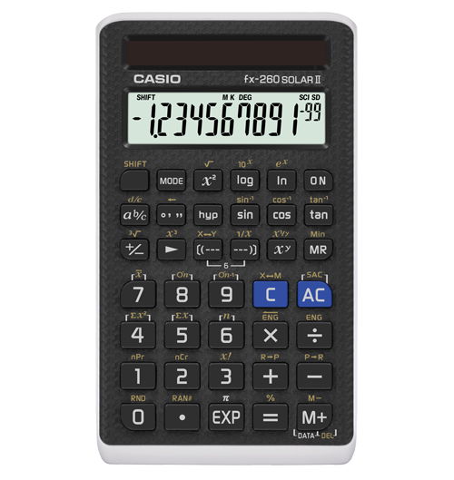 Casio Fx 260 Solar Ii Scientific Calculator Calculators Inc