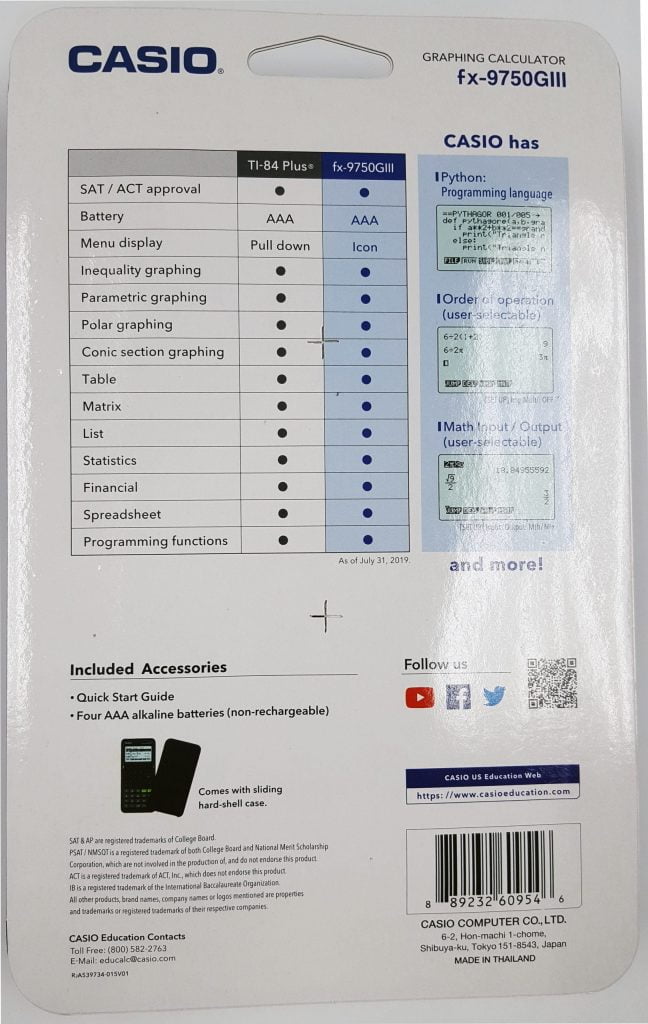Casio Fx 9750gii Calculator Instructions