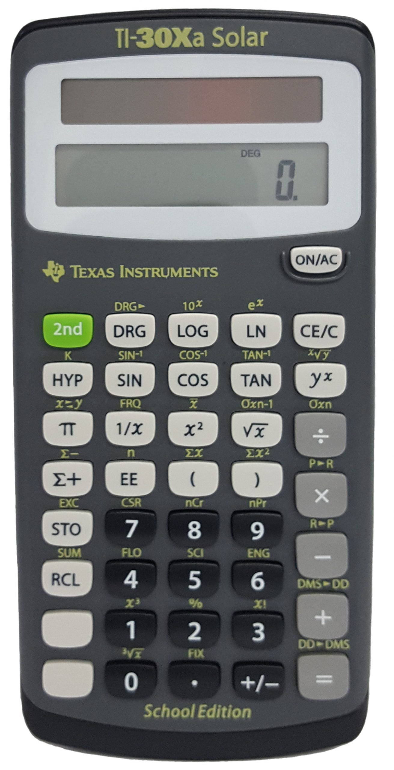 Texas Instruments TI-108 Elementary School Calculator – Solar Powered, Basic