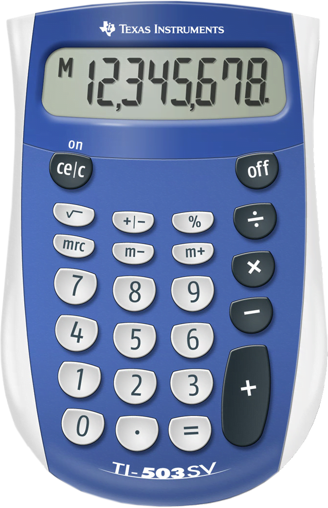 Texas Instruments TI-503SV Basic Battery Powered Calculator