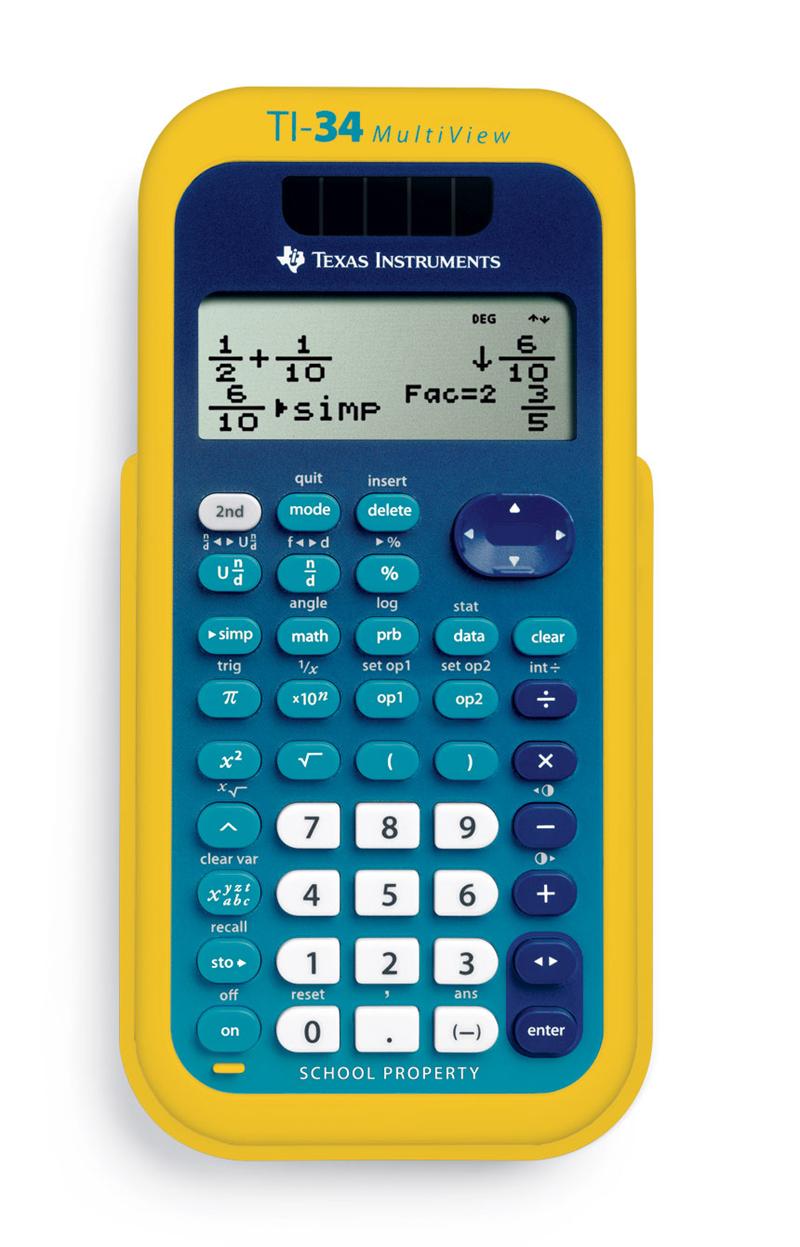 TEXAS INSTRUMENTS - Calculatrice scolaire TI-34 …