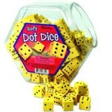 Hands-On Soft Foam Dot Dice: 0.625" - Set of 200